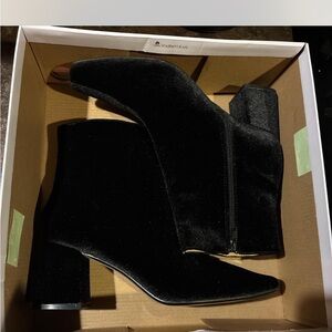Velvet Ankle Boots